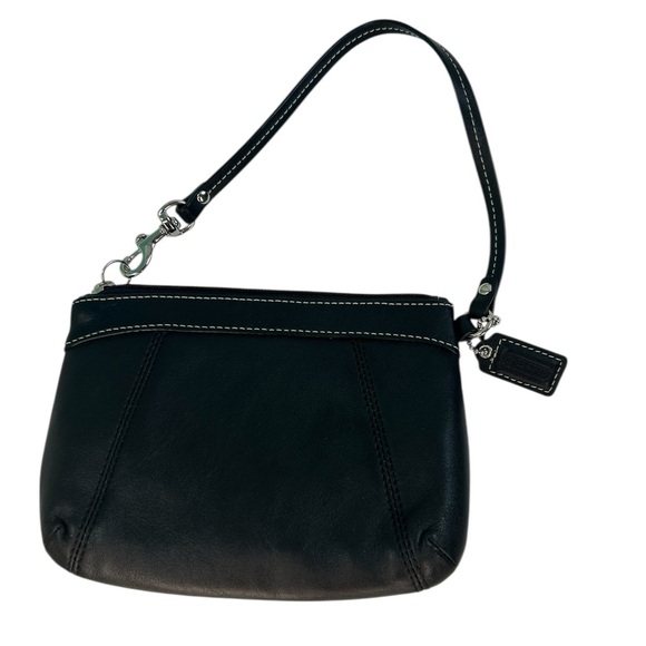 Coach Black Leather Soho Wristlet Wallet 7"x5" - Picture 4 of 10